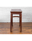 Chinese Qing Dynasty 19th Century Elm Wine Table with Humpback Stretchers-11. Asian & Chinese Furniture, Art, Antiques, Vintage Home Décor for sale at FEA Home