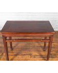 Chinese Qing Dynasty 19th Century Elm Wine Table with Humpback Stretchers-10. Asian & Chinese Furniture, Art, Antiques, Vintage Home Décor for sale at FEA Home