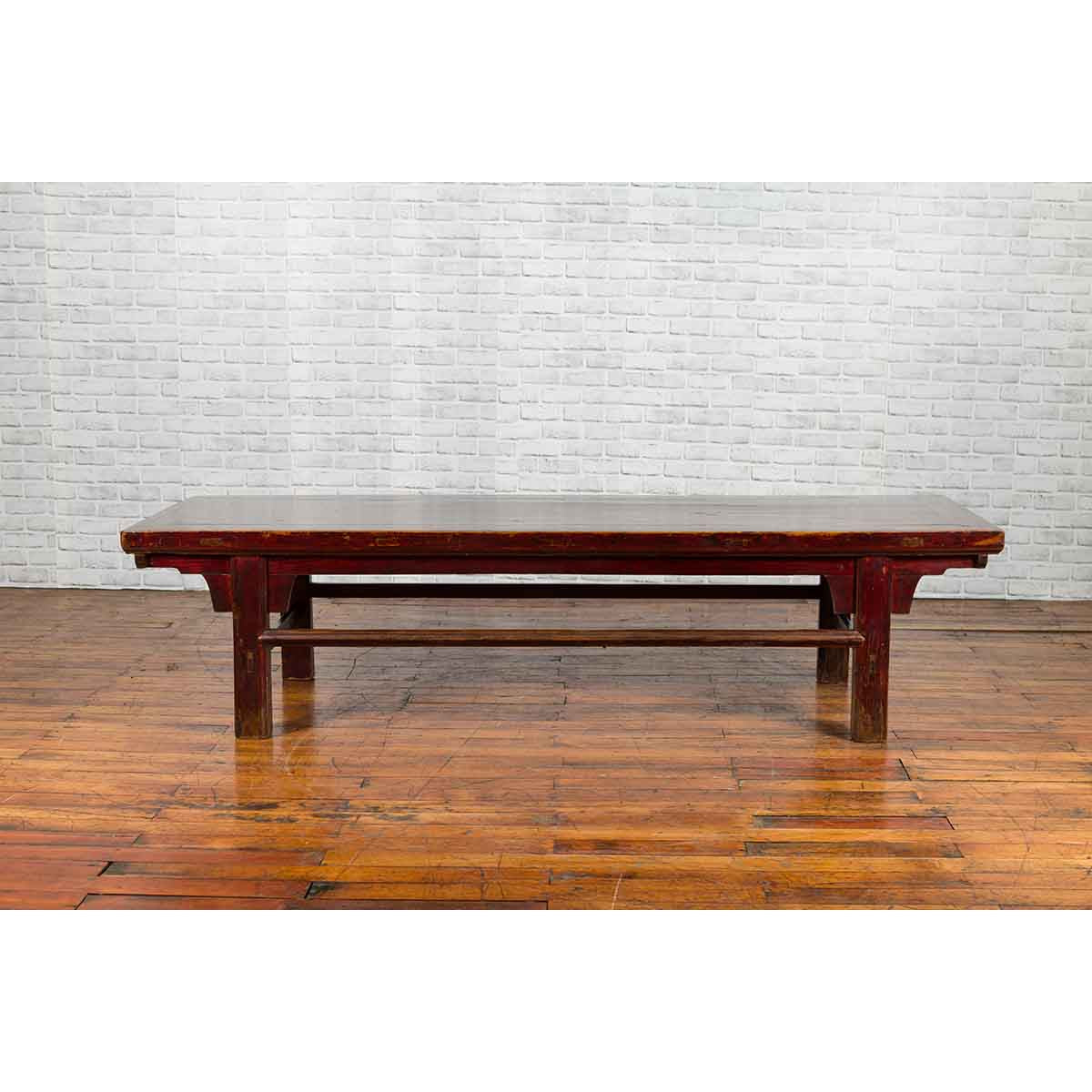 Chinese 19th Century Qing Dynasty Period Coffee Table with Distressed Patina-4. Asian &amp; Chinese Furniture, Art, Antiques, Vintage Home Décor for sale at FEA Home