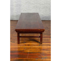 Chinese 19th Century Qing Dynasty Period Coffee Table with Distressed Patina