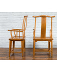 Pair of Chinese Qing Dynasty 19th Century Lamp Hanger Chairs with Natural Patina-9. Asian & Chinese Furniture, Art, Antiques, Vintage Home Décor for sale at FEA Home