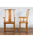 Pair of Chinese Qing Dynasty 19th Century Lamp Hanger Chairs with Natural Patina-8. Asian & Chinese Furniture, Art, Antiques, Vintage Home Décor for sale at FEA Home