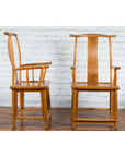 Pair of Chinese Qing Dynasty 19th Century Lamp Hanger Chairs with Natural Patina-7. Asian & Chinese Furniture, Art, Antiques, Vintage Home Décor for sale at FEA Home