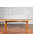 Large Vintage Indonesian Dining Table with Mango Wood Top and Tapered Legs-11. Asian & Chinese Furniture, Art, Antiques, Vintage Home Décor for sale at FEA Home