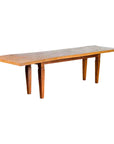 Large Vintage Indonesian Dining Table with Mango Wood Top and Tapered Legs-1. Asian & Chinese Furniture, Art, Antiques, Vintage Home Décor for sale at FEA Home