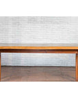 Large Vintage Indonesian Dining Table with Mango Wood Top and Tapered Legs-7. Asian & Chinese Furniture, Art, Antiques, Vintage Home Décor for sale at FEA Home