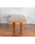 Large Vintage Indonesian Dining Table with Mango Wood Top and Tapered Legs-8. Asian & Chinese Furniture, Art, Antiques, Vintage Home Décor for sale at FEA Home