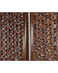 Pair of 19th Century Chinese Wooden Panels with Floral Motifs and Carved Objects-5. Asian & Chinese Furniture, Art, Antiques, Vintage Home Décor for sale at FEA Home