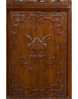Pair of 19th Century Chinese Wooden Panels with Floral Motifs and Carved Objects-7. Asian & Chinese Furniture, Art, Antiques, Vintage Home Décor for sale at FEA Home