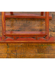 Chinese Early 20th Century Red Lacquer Traveller's Folding Chair with Woven Seat-9. Asian & Chinese Furniture, Art, Antiques, Vintage Home Décor for sale at FEA Home