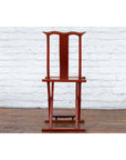 Chinese Early 20th Century Red Lacquer Traveller's Folding Chair with Woven Seat-12. Asian & Chinese Furniture, Art, Antiques, Vintage Home Décor for sale at FEA Home