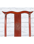 Chinese Early 20th Century Red Lacquer Traveller's Folding Chair with Woven Seat-5. Asian & Chinese Furniture, Art, Antiques, Vintage Home Décor for sale at FEA Home