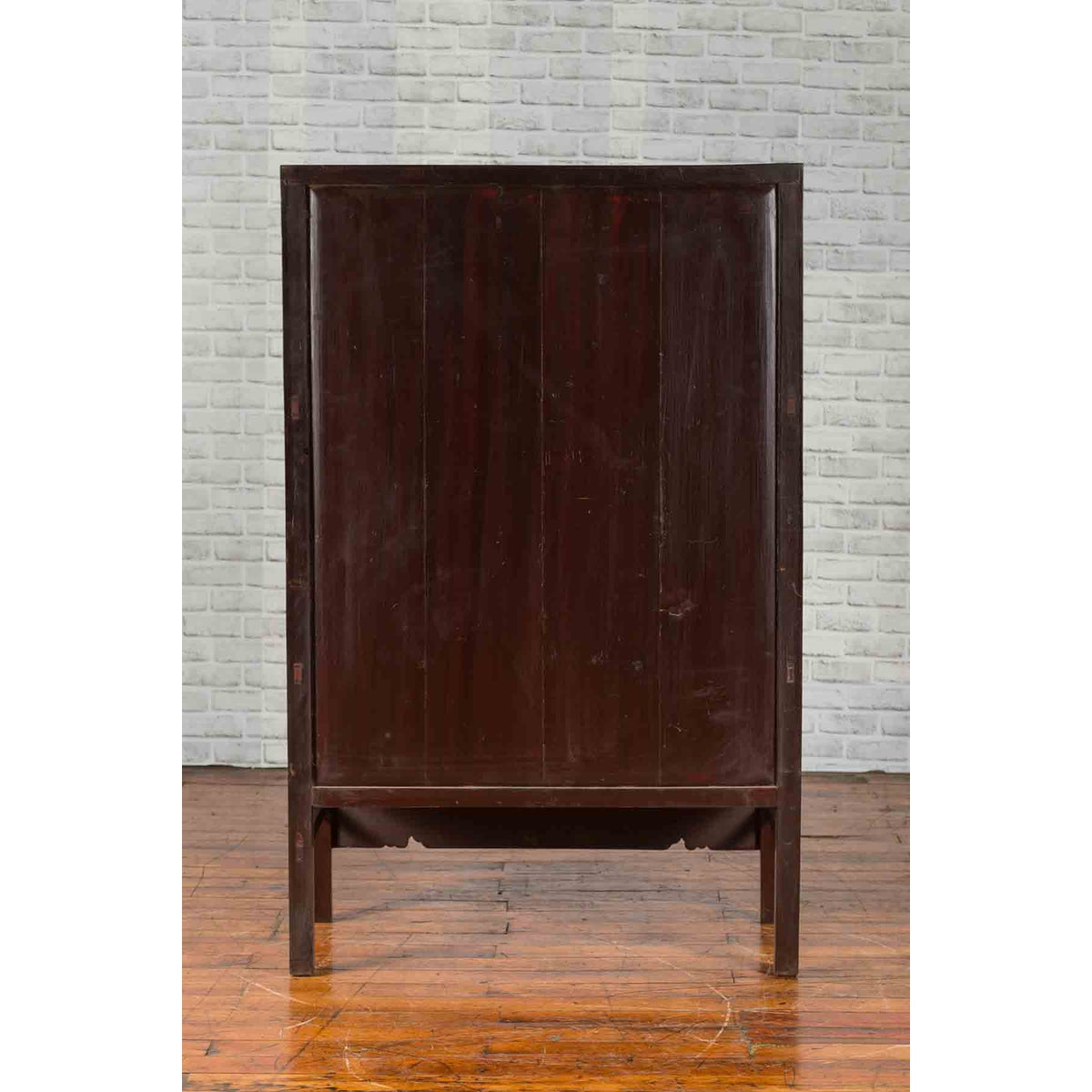 Chinese Two-Toned Early 20th Century Cabinet with Carved Apron and Inner Drawers-16. Asian &amp; Chinese Furniture, Art, Antiques, Vintage Home Décor for sale at FEA Home