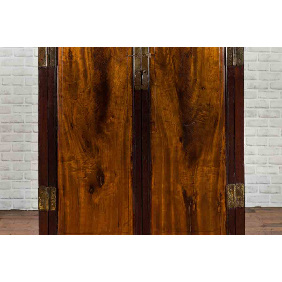 Chinese Two-Toned Early 20th Century Cabinet with Carved Apron and Inner Drawers-6. Asian &amp; Chinese Furniture, Art, Antiques, Vintage Home Décor for sale at FEA Home