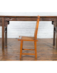 Rustic Javanese Vintage Wooden Side Chair with Slatted Bamboo Back and Seat-14. Asian & Chinese Furniture, Art, Antiques, Vintage Home Décor for sale at FEA Home