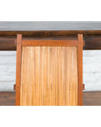 Rustic Javanese Vintage Wooden Side Chair with Slatted Bamboo Back and Seat-4. Asian & Chinese Furniture, Art, Antiques, Vintage Home Décor for sale at FEA Home