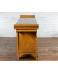 Qing Dynasty 19th Century Natural Wood Sideboard with Large Carved Spandrels-15. Asian & Chinese Furniture, Art, Antiques, Vintage Home Décor for sale at FEA Home