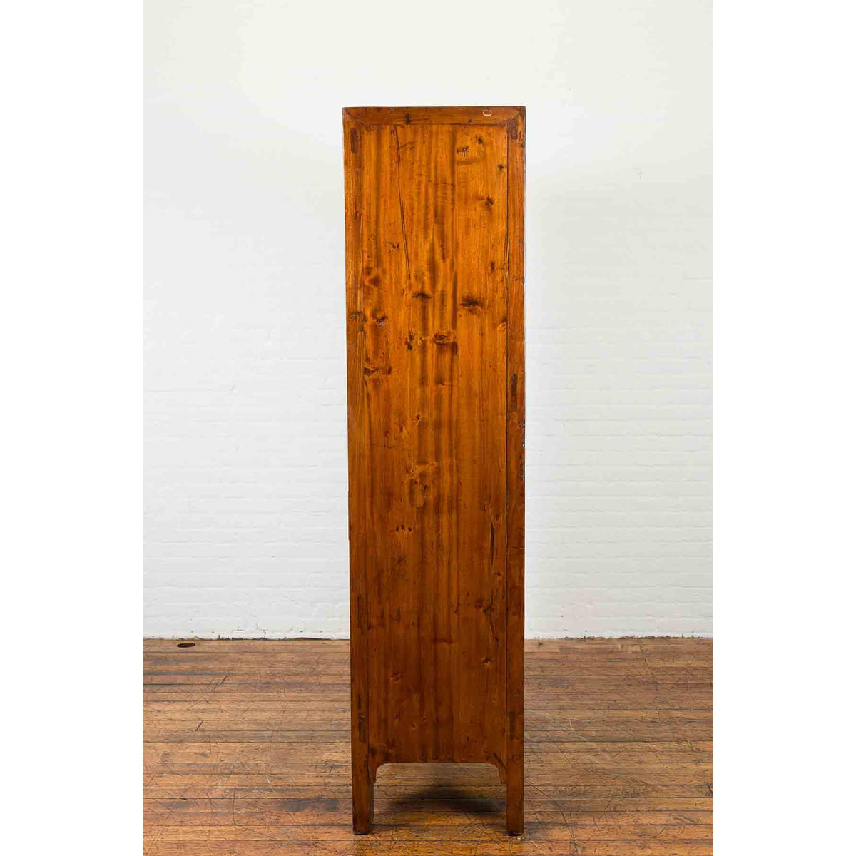 Chinese Qing Dynasty 19th Century Nicely Grained Cabinet with Medallion Lock-12. Asian &amp; Chinese Furniture, Art, Antiques, Vintage Home Décor for sale at FEA Home