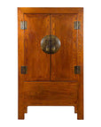 Chinese Qing Dynasty 19th Century Nicely Grained Cabinet with Medallion Lock-1. Asian & Chinese Furniture, Art, Antiques, Vintage Home Décor for sale at FEA Home