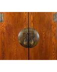 Chinese Qing Dynasty 19th Century Nicely Grained Cabinet with Medallion Lock-6. Asian & Chinese Furniture, Art, Antiques, Vintage Home Décor for sale at FEA Home