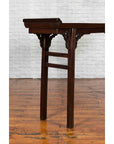 Chinese 19th Century Qing Dynasty Altar Console Table with Carved Spandrels-11. Asian & Chinese Furniture, Art, Antiques, Vintage Home Décor for sale at FEA Home