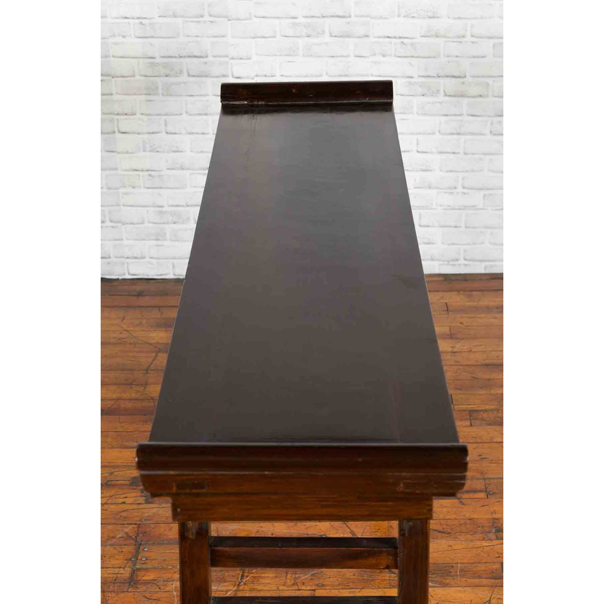 Chinese 19th Century Qing Dynasty Altar Console Table with Carved Spandrels-13. Asian &amp; Chinese Furniture, Art, Antiques, Vintage Home Décor for sale at FEA Home