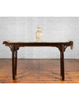 Chinese 19th Century Qing Dynasty Altar Console Table with Carved Spandrels-5. Asian & Chinese Furniture, Art, Antiques, Vintage Home Décor for sale at FEA Home