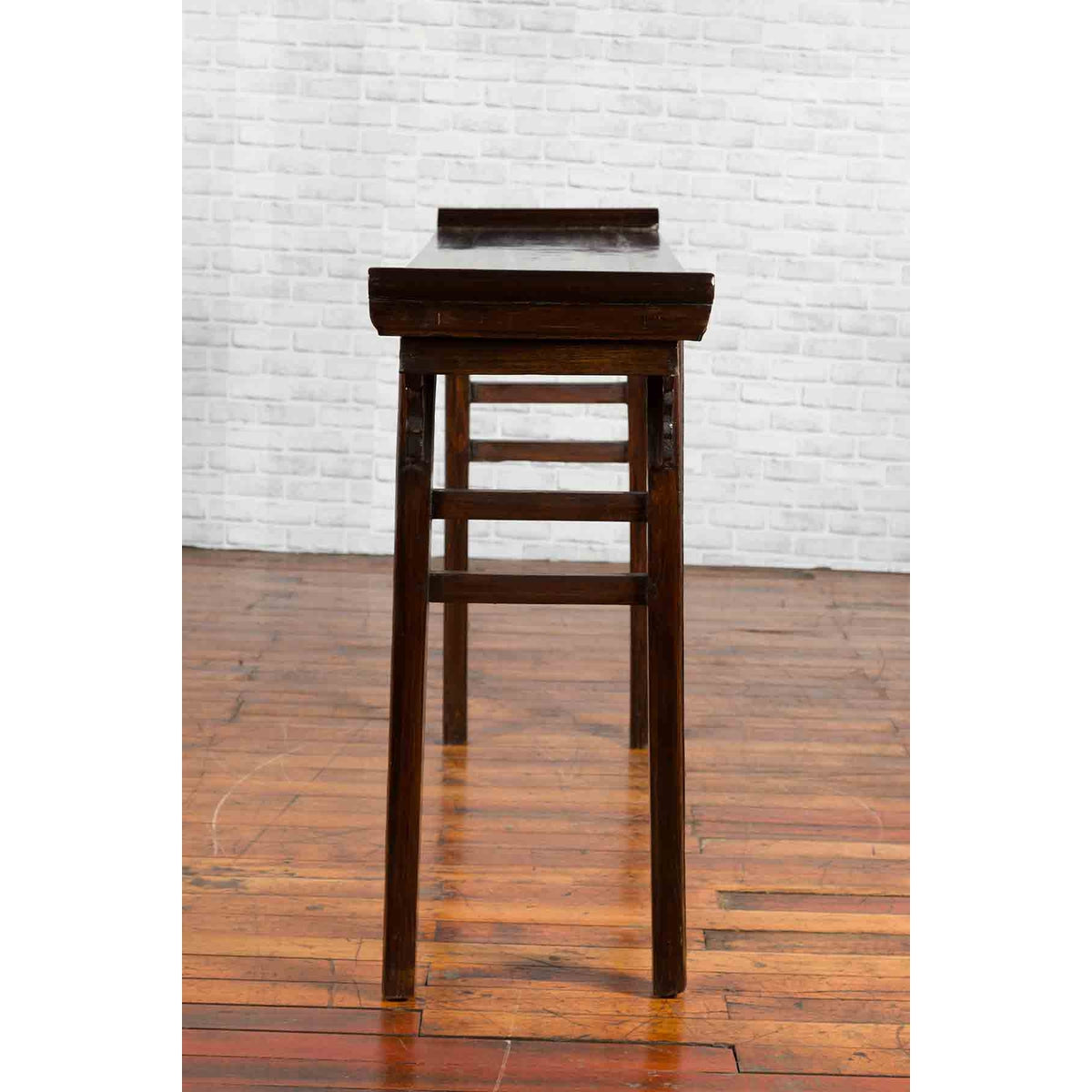 Chinese 19th Century Qing Dynasty Altar Console Table with Carved Spandrels-14. Asian &amp; Chinese Furniture, Art, Antiques, Vintage Home Décor for sale at FEA Home