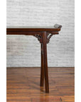 Chinese 19th Century Qing Dynasty Altar Console Table with Carved Spandrels-7. Asian & Chinese Furniture, Art, Antiques, Vintage Home Décor for sale at FEA Home
