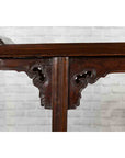 Chinese 19th Century Qing Dynasty Altar Console Table with Carved Spandrels-8. Asian & Chinese Furniture, Art, Antiques, Vintage Home Décor for sale at FEA Home