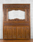 Javanese Architectural Panel with Carved Floral Motifs and Polychrome Accents-2. Asian & Chinese Furniture, Art, Antiques, Vintage Home Décor for sale at FEA Home