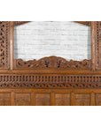Javanese Architectural Panel with Carved Floral Motifs and Polychrome Accents-6. Asian & Chinese Furniture, Art, Antiques, Vintage Home Décor for sale at FEA Home