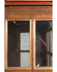 Dutch Colonial Early 20th Century Bonnet Top Gilded Cabinet with Glass Doors-15. Asian & Chinese Furniture, Art, Antiques, Vintage Home Décor for sale at FEA Home