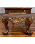 Dutch Colonial Early 20th Century Bonnet Top Gilded Cabinet with Glass Doors-16. Asian & Chinese Furniture, Art, Antiques, Vintage Home Décor for sale at FEA Home