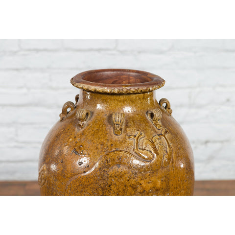 Tall Antique Qing Dynasty Period Martaban Jar from China, 18th-19th Century-YN2309-7. Asian & Chinese Furniture, Art, Antiques, Vintage Home Décor for sale at FEA Home