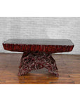 Chinese Late 20th Century Hand Carved Lacquered Azalea Wood Root Coffee Table-3. Asian & Chinese Furniture, Art, Antiques, Vintage Home Décor for sale at FEA Home