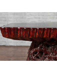 Chinese Late 20th Century Hand Carved Lacquered Azalea Wood Root Coffee Table-6. Asian & Chinese Furniture, Art, Antiques, Vintage Home Décor for sale at FEA Home