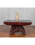 Chinese Late 20th Century Hand Carved Lacquered Azalea Wood Root Coffee Table-4. Asian & Chinese Furniture, Art, Antiques, Vintage Home Décor for sale at FEA Home