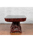Chinese Late 20th Century Hand Carved Lacquered Azalea Wood Root Coffee Table-7. Asian & Chinese Furniture, Art, Antiques, Vintage Home Décor for sale at FEA Home