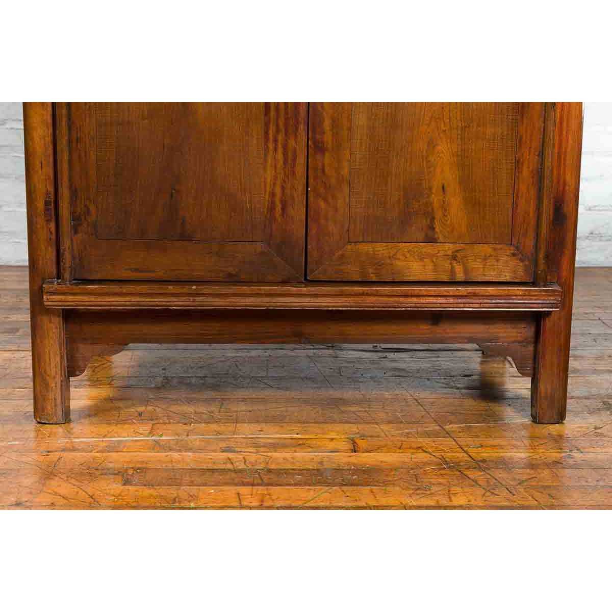 19th Century Chinese Qing Dynasty Period Wooden Cabinet with Bronze Medallion-12. Asian &amp; Chinese Furniture, Art, Antiques, Vintage Home Décor for sale at FEA Home