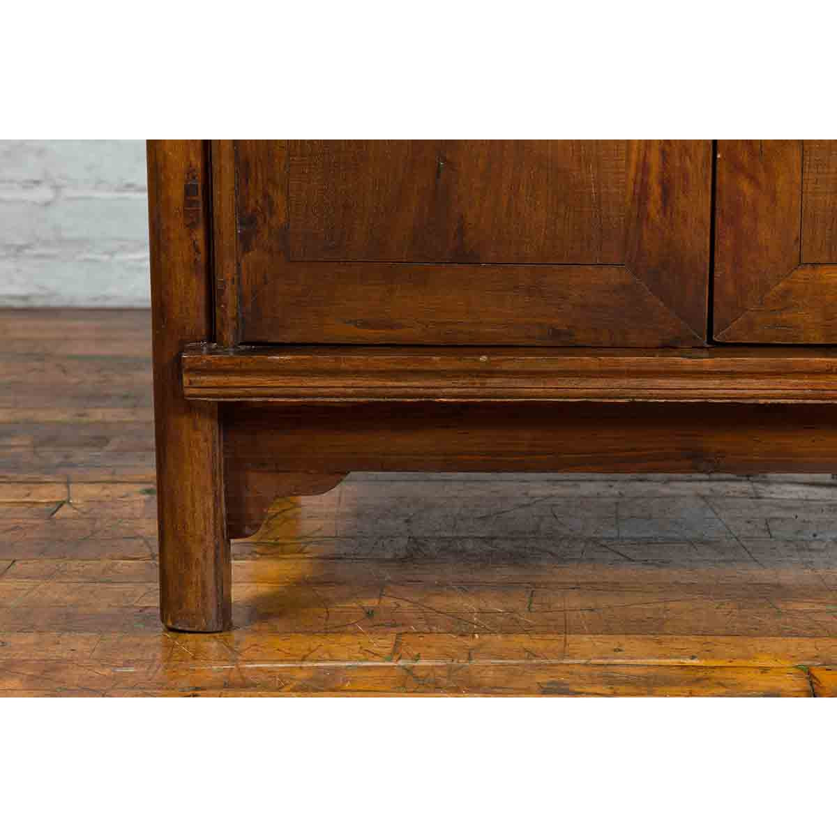19th Century Chinese Qing Dynasty Period Wooden Cabinet with Bronze Medallion-13. Asian &amp; Chinese Furniture, Art, Antiques, Vintage Home Décor for sale at FEA Home