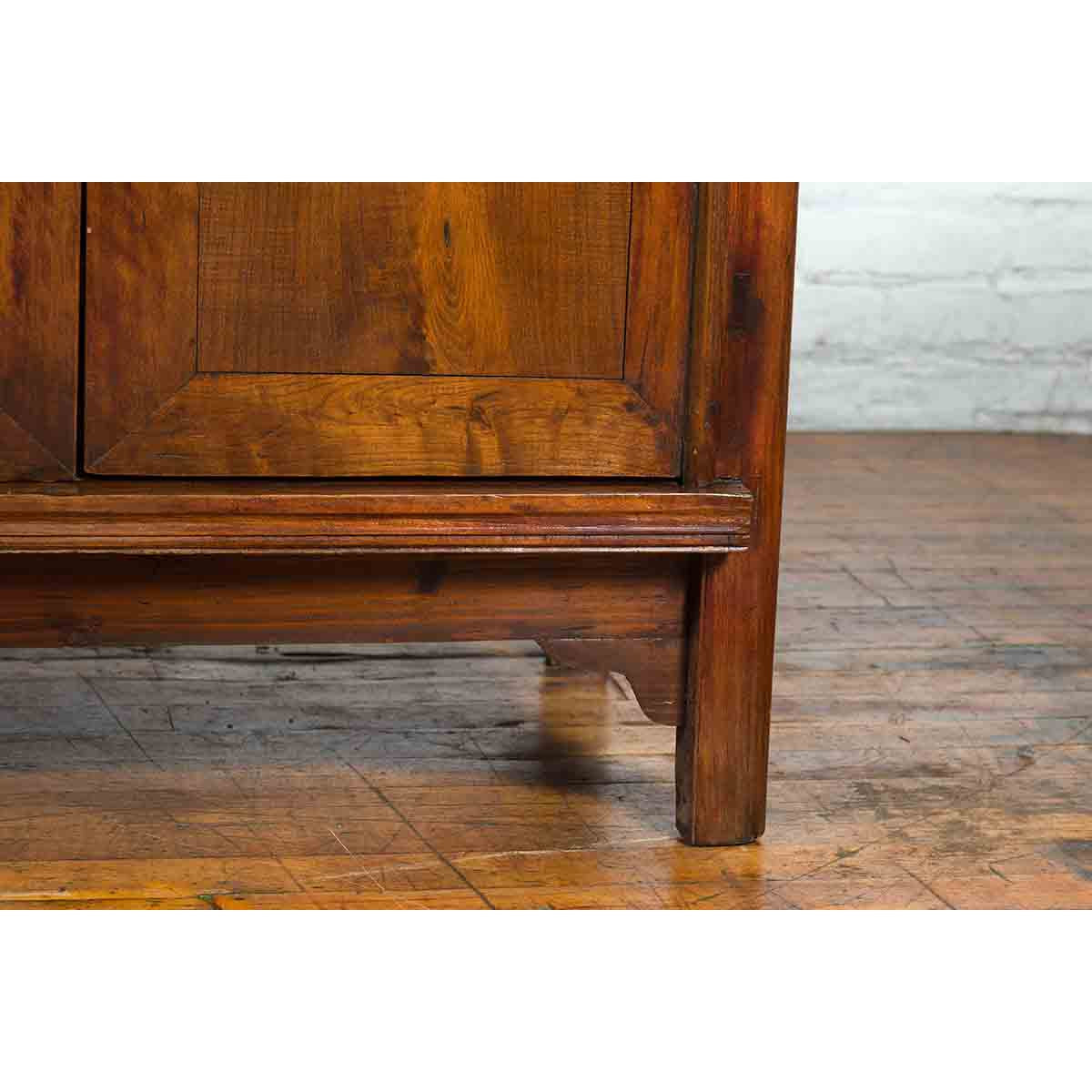 19th Century Chinese Qing Dynasty Period Wooden Cabinet with Bronze Medallion-14. Asian &amp; Chinese Furniture, Art, Antiques, Vintage Home Décor for sale at FEA Home