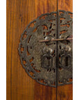 19th Century Chinese Qing Dynasty Period Wooden Cabinet with Bronze Medallion-5. Asian & Chinese Furniture, Art, Antiques, Vintage Home Décor for sale at FEA Home
