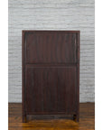 Mid-19th Century Chinese Qing Red Lacquer Cabinet with Multiple Carved Doors-10. Asian & Chinese Furniture, Art, Antiques, Vintage Home Décor for sale at FEA Home