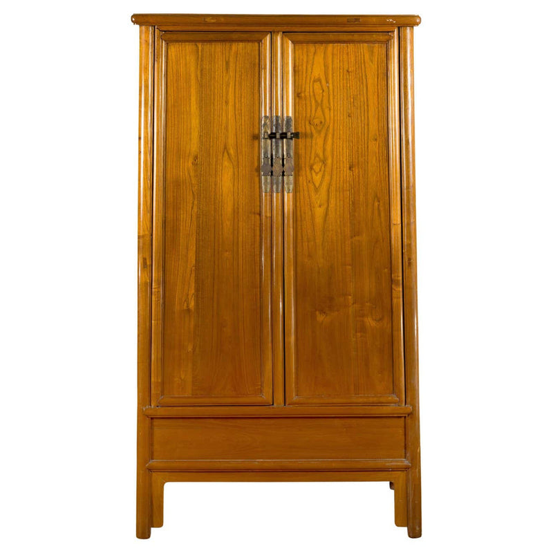 Chinese Qing Dynasty 19th Century Elmwood Noodle Cabinet with Hidden Drawers-1. Asian & Chinese Furniture, Art, Antiques, Vintage Home Décor for sale at FEA Home
