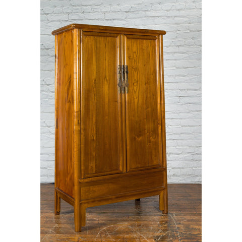 Chinese Qing Dynasty 19th Century Elmwood Noodle Cabinet with Hidden Drawers-11. Asian & Chinese Furniture, Art, Antiques, Vintage Home Décor for sale at FEA Home