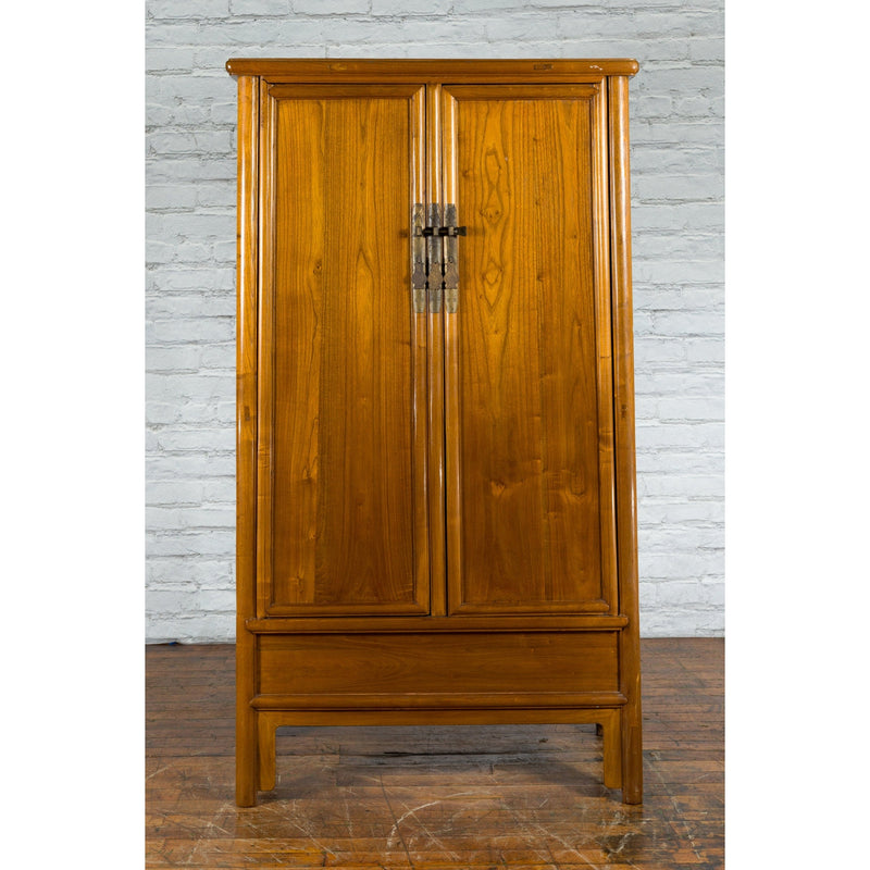 Chinese Qing Dynasty 19th Century Elmwood Noodle Cabinet with Hidden Drawers-5. Asian & Chinese Furniture, Art, Antiques, Vintage Home Décor for sale at FEA Home