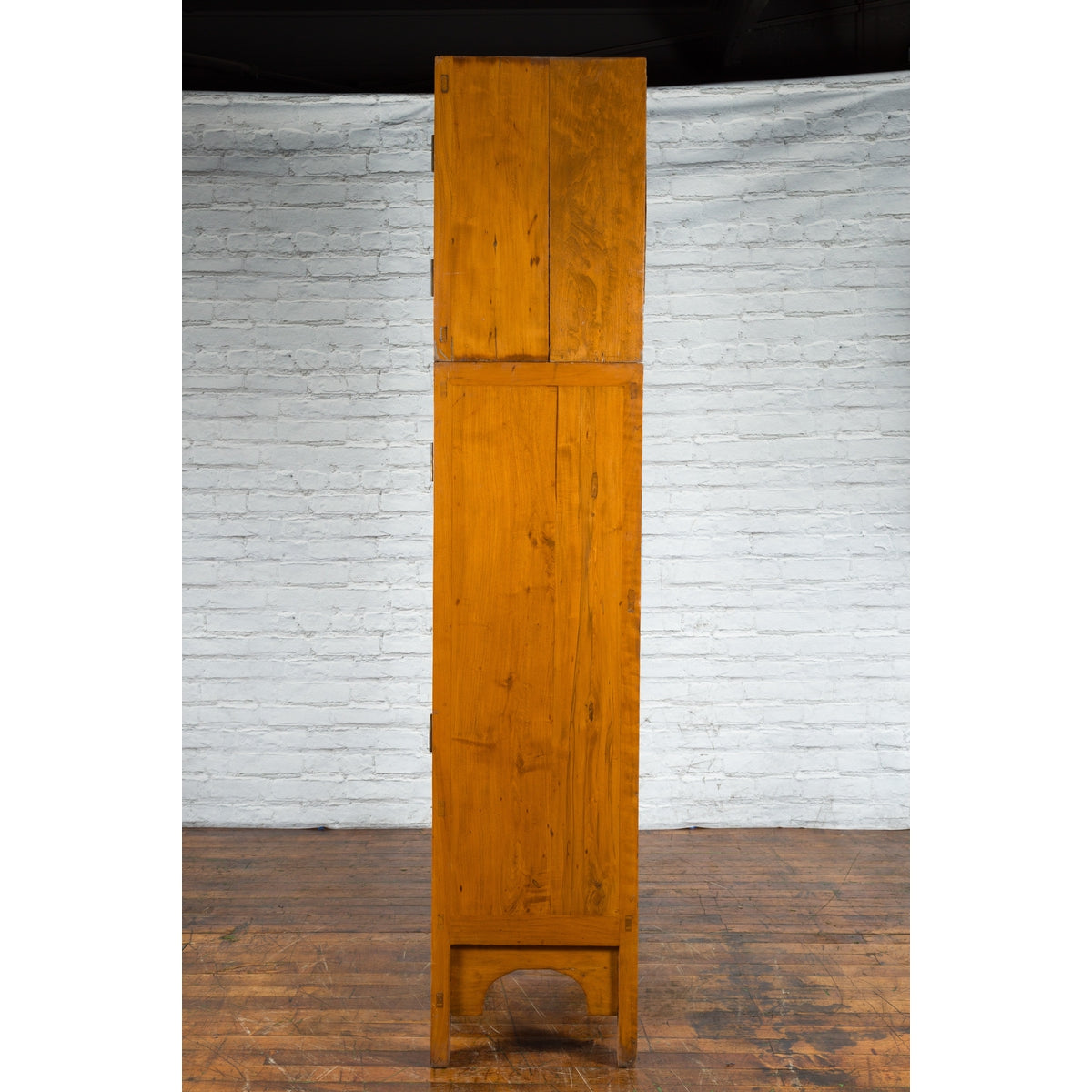 Chinese Qing Dynasty Period Wooden Compound Cabinet with Doors and Carved Apron-13. Asian &amp; Chinese Furniture, Art, Antiques, Vintage Home Décor for sale at FEA Home
