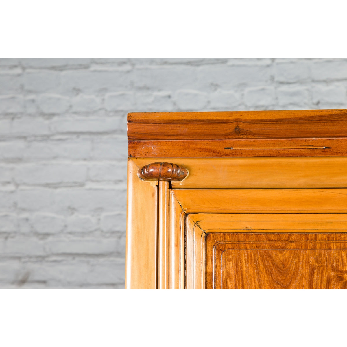 Chinese Qing Dynasty Ningbo Cypress and Rosewood Cabinet with Brass Hardware-11. Asian &amp; Chinese Furniture, Art, Antiques, Vintage Home Décor for sale at FEA Home