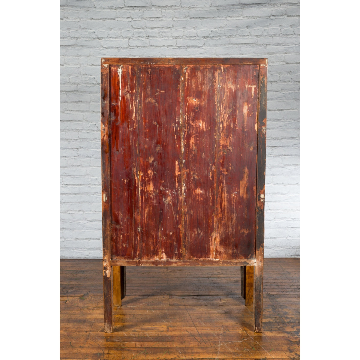 Chinese Qing Dynasty Ningbo Cypress and Rosewood Cabinet with Brass Hardware-16. Asian &amp; Chinese Furniture, Art, Antiques, Vintage Home Décor for sale at FEA Home